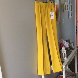 Zara mustard yellow pants